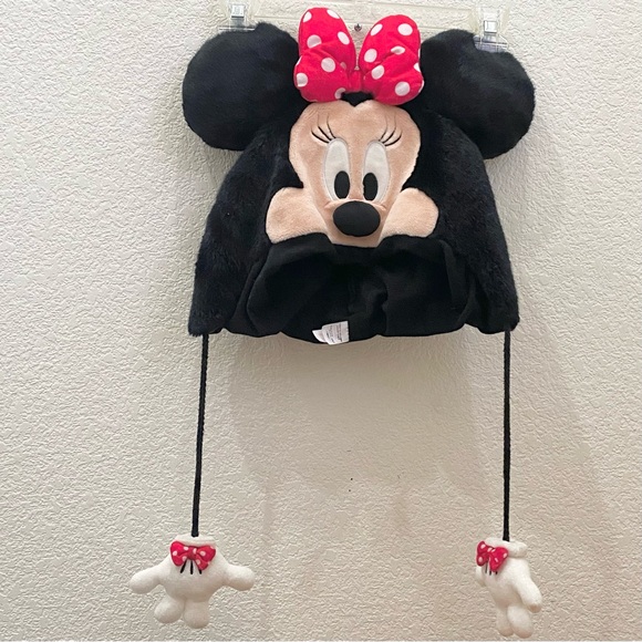 Rare Tokyo Disney Resort Minnie Mouse With Hands Character Fun Cap Hat Unisex - Picture 3 of 16